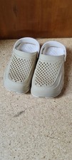 Weiße beige badelatschen gebraucht kaufen  Münster