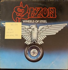 Saxon Wheels Of Steel Vinyl Record VG/G+ CAL 115 1980  comprar usado  Enviando para Brazil