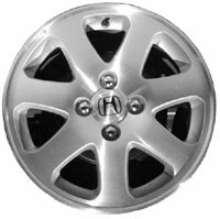 15" HONDA CIVIC ARO DE RODA FÁBRICA OEM 63851 1999-2005 PRATA USINADA, usado comprar usado  Enviando para Brazil