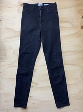 Riders By Lee Hi Rider Jeans Womens 8 Black Cotton Stretch Pockets Dark Wash na sprzedaż  Wysyłka do Poland