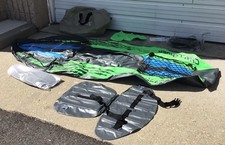 Caiaque inflável Intex Challenger K1 1 pessoa com remos e bomba verde/azul, usado comprar usado  Enviando para Brazil