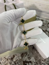Pulseira Van Cleef - Pedra verde malaquita comprar usado  Enviando para Brazil