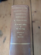 Facsimile shakespeare first for sale  STOWMARKET
