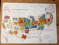 35 ímãs em placa magnética de colecionador 24” x 18” lembrança dos Estados Unidos EUA, usado comprar usado  Enviando para Brazil