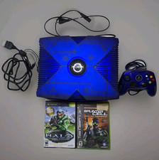 Console Microsoft Xbox original Ice Blue Halo 2 Evo X RARO, usado comprar usado  Enviando para Brazil