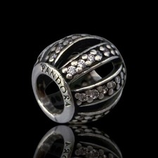 Original Pandora Charm Bead Kugel ALE 925 Silber & Zirkonia comprar usado  Enviando para Brazil