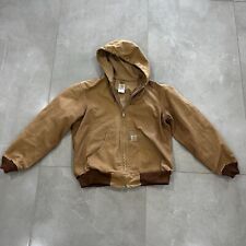 Jaqueta de pato vintage anos 90 Carhartt forrada termicamente com capuz tamanho M J131 BRN fabricada nos EUA comprar usado  Enviando para Brazil