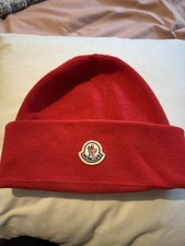 Red moncler beanie for sale  WORKSOP