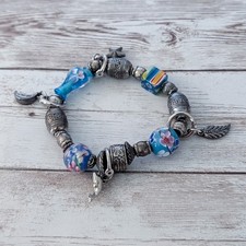 Silver tone blue for sale  Danville