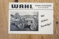 Wahl dieselschlepper prospekt gebraucht kaufen  Deutschland