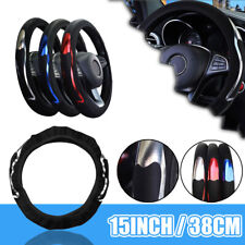 Protetor antiderrapante de couro para volante de carro esportivo 15"/38cm universal comprar usado  Enviando para Brazil