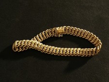 Bracelet gourmette jaune d'occasion  Reims