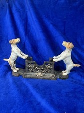Usado, Porta-cartão de visita vintage ferro fundido Jack Russell terrier metal art déco comprar usado  Enviando para Brazil