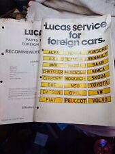 Vintage lucas service for sale  ROTHERHAM