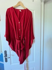 Chemisier soie rouge d'occasion  Mouans-Sartoux