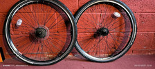 Wheels complete pair for sale  SOLIHULL