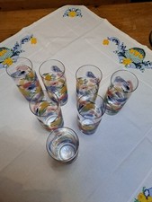 Longdrinkgläser buntes floral gebraucht kaufen  Schmalkalden