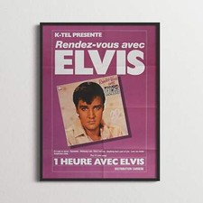 Affiche Collector Originale - Elvis Presley - "Rendez-Vous Avec Elvis (20 Love S, usado comprar usado  Enviando para Brazil