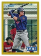2021 Bowman Heritage Chrome Gold Refrator Keoni Cavaco /50 Gêmeos comprar usado  Enviando para Brazil