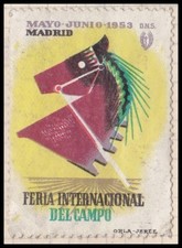 Usado, VIÑETA FERIA INTERNACIONAL DEL CAMPO - MAYO-JUNIO 1953 - MADRID comprar usado  Enviando para Brazil