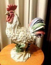 White resin rooster for sale  Dover