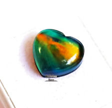 Usado, Anel de opala natural de seda preta tamanho bicolor formato de coração pedra preciosa solta 6,50 quilates comprar usado  Enviando para Brazil