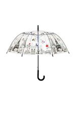 Usado, Guarda-chuva transparente design Paris automático transparente formato de sino costelas guarda-chuva comprar usado  Enviando para Brazil