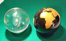 Pair glass globes...celestial for sale  PETERBOROUGH
