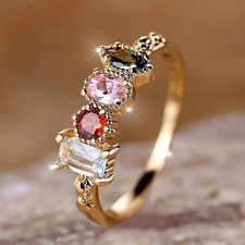 Ring gold bunten gebraucht kaufen  Leipzig