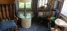 2 glass tables round end for sale 2 glass tables round end for sale Port Huron