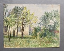 Jardin arboré aquarelle d'occasion  Artigues-près-Bordeaux