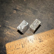 Blocos de impressão 2 telefones de mesa blocos de chumbo, bons detalhes. comprar usado  Enviando para Brazil