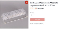 Novo | Rack de separação magnética Invitrogen MagnaRack #CS15000, usado comprar usado  Enviando para Brazil