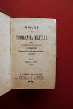 Manuale topografia militare usato  Italia