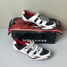 Sapatos masculinos de ciclismo de estrada Venzo bicicleta 3 alças tamanho - 10,5 comprar usado  Enviando para Brazil