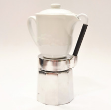 Cafeteira espresso italiana vintage Moka "Mulino Bianco" 4 xícaras comprar usado  Enviando para Brazil