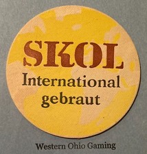 Skol International Gebraut Drink Coaster USADO LIDO, usado comprar usado  Enviando para Brazil