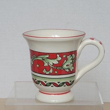 Caneca xícara de café Sur La Table La Rossa pé vermelho verde cerâmica feita na Itália 15 oz comprar usado  Enviando para Brazil