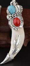 Wolf fang pendant for sale  Winder