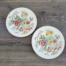 Vintage Vernon Kilns May Flowers Prato de Salada Conjunto de 2, c1942-53 EUA, MCM Floral comprar usado Vintage Vernon Kilns May Flowers Prato de Salada Conjunto de 2, c1942-53 EUA, MCM Floral comprar usado  Enviando para Brazil