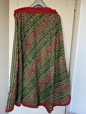 Bandhani green red for sale  DUDLEY