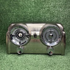 Rádio Relógio Crosley AM-FM - CR52 Edição de Colecionador Aço Inoxidável - Funciona! comprar usado  Enviando para Brazil