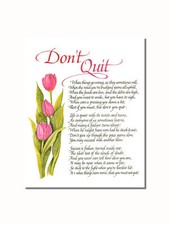 Quit motivational poem for sale  Springdale