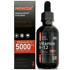 Gotas líquidas de vitamina B12 5000 mcg metilcobalamina 60ml conta-gotas Energy Flowzuk comprar usado  Enviando para Brazil