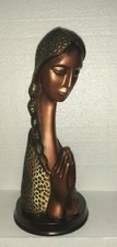 Escultura de menina de oração ornamentos modernos de resina estátua criativa em base de madeira  comprar usado  Enviando para Brazil