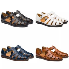 Sandales cuir hommes d'occasion  France