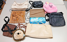 WOMEN'S BAG BUNDLE x 10 ASSORTED STYLES & DESIGNS PRE-LOVED for sale  MIRFIELD