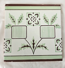 LINDO estético incomum GRANDE 8 POLEGADAS AZULEJO ANTIGO INGLÊS comprar usado  Enviando para Brazil