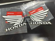 2 peças PARA HONDA WING ADESIVO TANQUE DE COMBUSTÍVEL ÓLEO DECALQUE EMBLEMA CARENAGEM BRANCO - PRETO 90mm, usado comprar usado  Enviando para Brazil