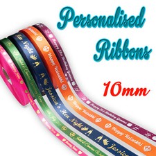 Personalised ribbon 10mm for sale  KINGSTON UPON THAMES